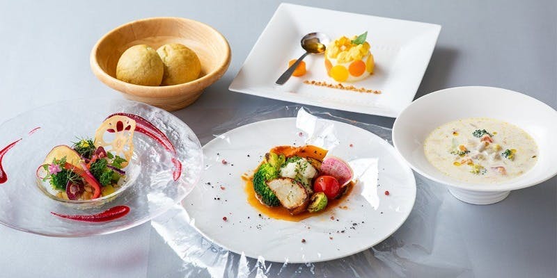 東京野菜が主役のベジフルコース　全4品＋乾杯スパークリングワイン付き