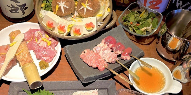 少人数での忘年会、新年会に。【個室限定】とさか特製つくねちゃんこ鍋のコース