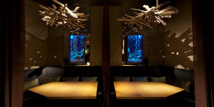 アクアリウムダイニング 新宿ライム 記念日 メッセージ入り額縁ケーキ付 肉魚wメインなど全6品 乾杯スパークリング カップルシートもok ディナー プラン メニュー 一休 Comレストラン