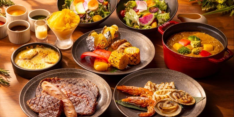 【1日20名限定】MEAT LOVER PLAN（ミートプレート食べ放題）＋ソフトドリンクフリーフロー