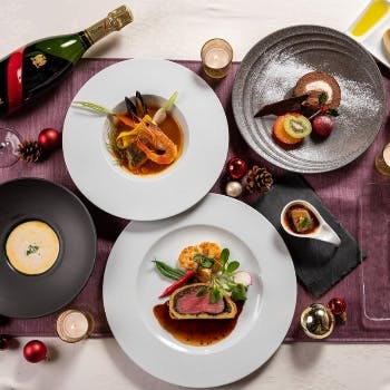 クリスマス ディナー カフェ クロスヤード ホテルメトロポリタンさいたま新都心 Okaimonoモール レストラン