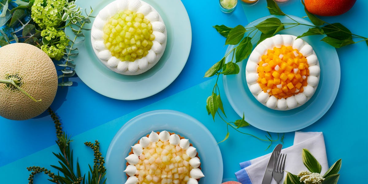 ホテルニューオータニ大阪の2023年夏のスーパースイーツビュッフェ2023 ~マンゴー・メロン・ピーチ~