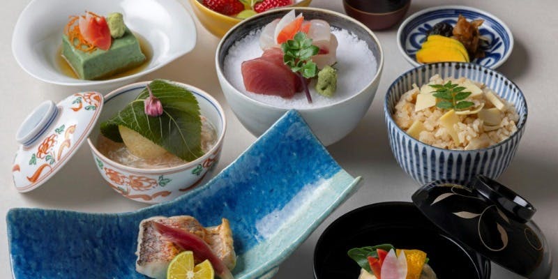 【お顔合わせプラン】＜個室確約＞乾杯スパークリングワイン付！会席料理全7品＋フリードリンク