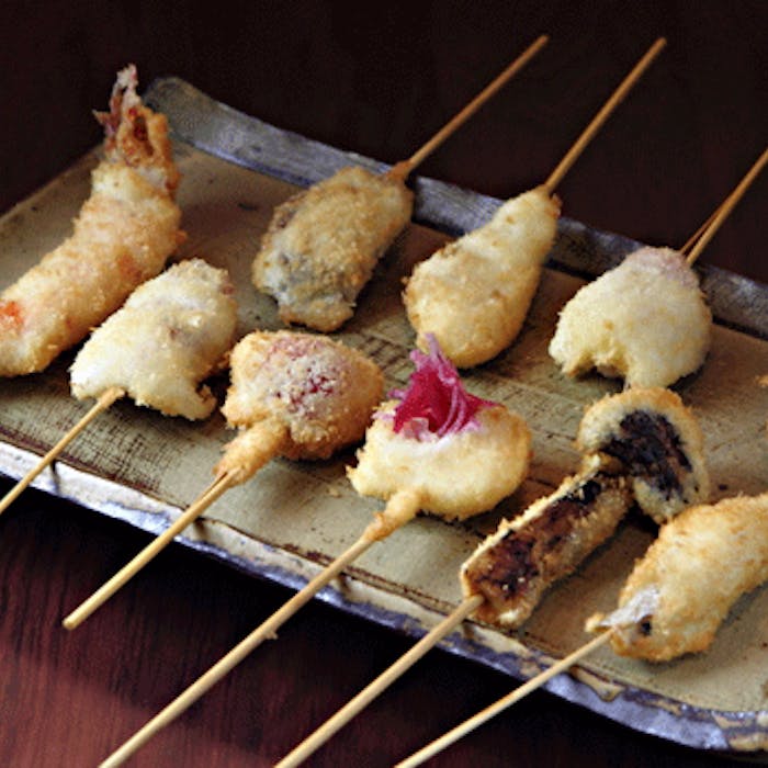 串かつ 石はら 店主こだわりのおまかせ創作串コース20本 旬の野菜 海鮮 和牛など ディナー プラン 11465105 メニュー 一休 Comレストラン