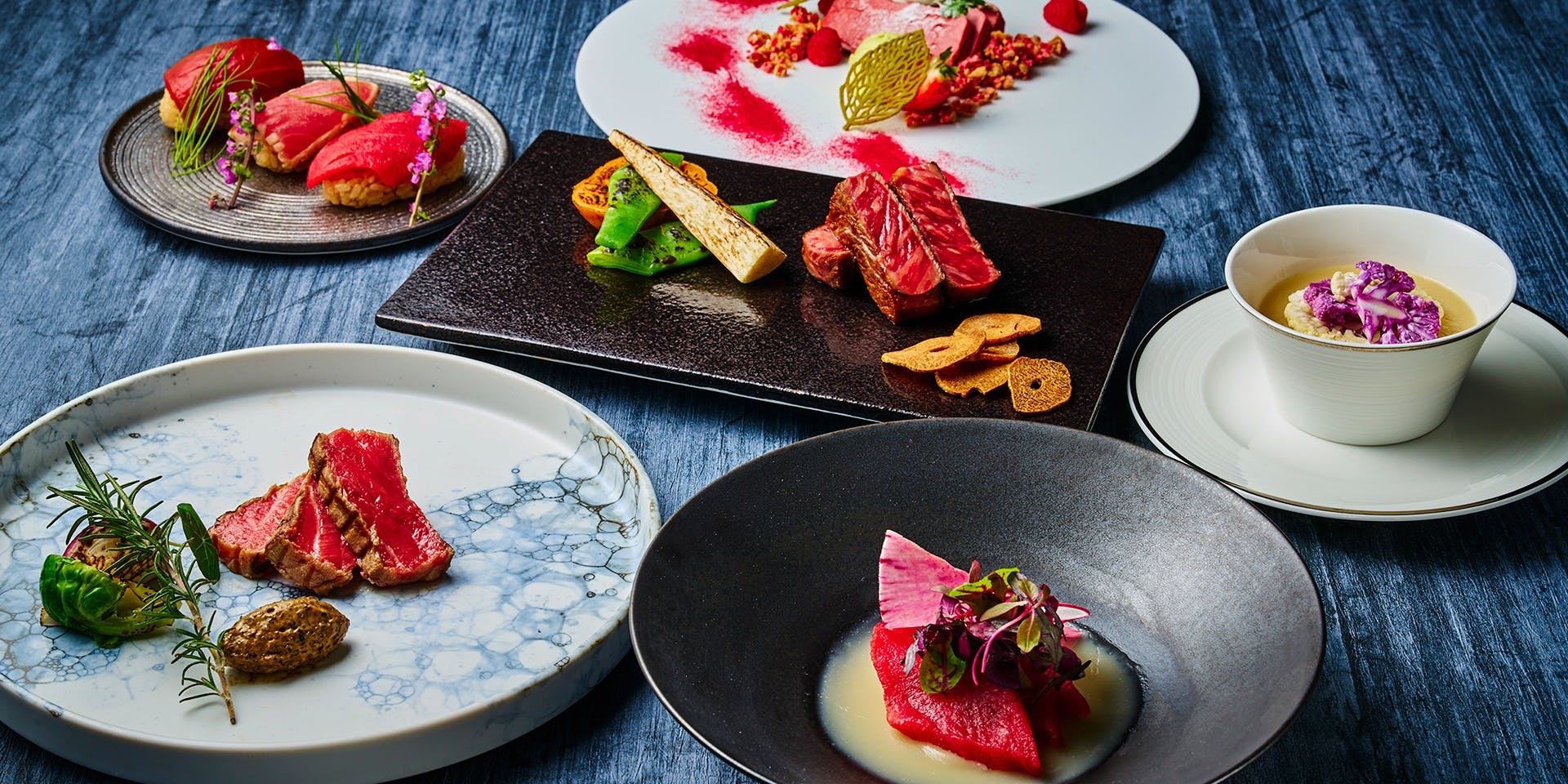 鉄板焼 RURI／アートホテル大阪ベイタワー 20階 世界三大珍味コース 極