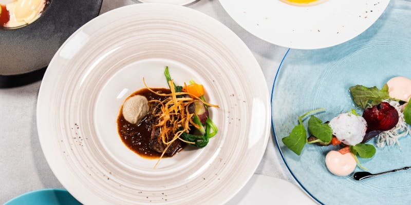 【贅を尽くした特別コース】活けオマール海老や黒毛和牛、フォアグラなどで構成するコース＋1ドリンク付