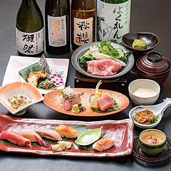 Sushi Sake いぶき 東京駅 Tekko Avenue 3時間飲み放題付 欅 接待 会食にも 旬の鮮魚や和牛鋤焼き陶板などをご堪能いただける全8品 ディナー プラン メニュー 一休 Comレストラン