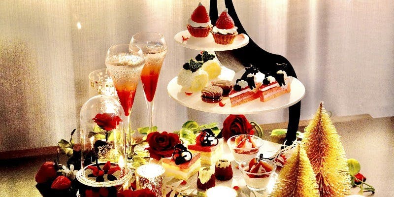 【平日限定】Night Afternoon Tea×MIRAIE Xmas Tower×パスタDinner＋クリスマスカラーカクテル＋Cafe