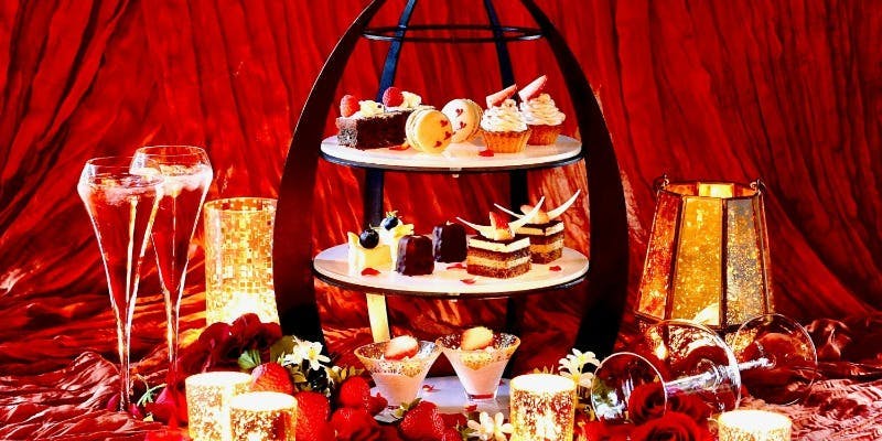 平日限定：Night Afternoon Tea×苺とチョコレートの3段タワー×パスタDinner＋ストロベリーカクテル＋Cafe