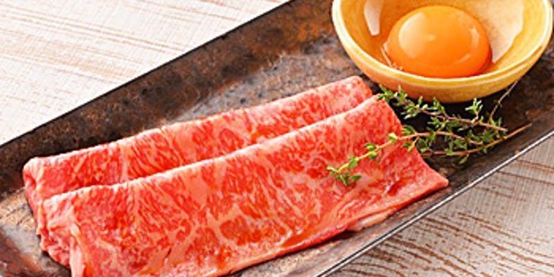 【プラチナコース】大人気！大判サーロインの焼きすき、熟成牛5種盛り、肉寿司