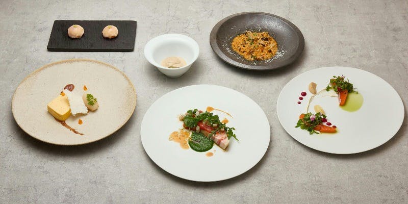 【LUNCH Drawingコース】厳選産地の旬な食材を使用したフルコース 全6品（休日）