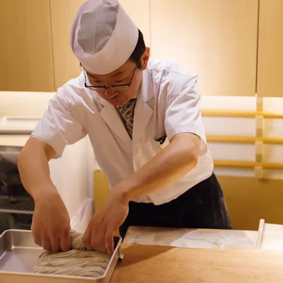 【締めの手打ち蕎麦】