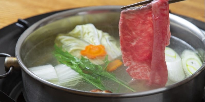 【しゃぶしゃぶコース】（シャトーブリアン 100g＋飲み放題）