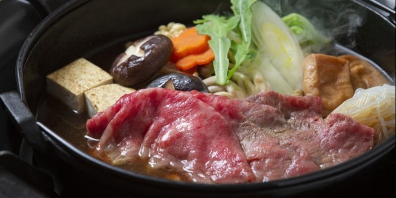 【すき焼きコース】（シャトーブリアン 100g＋飲み放題）