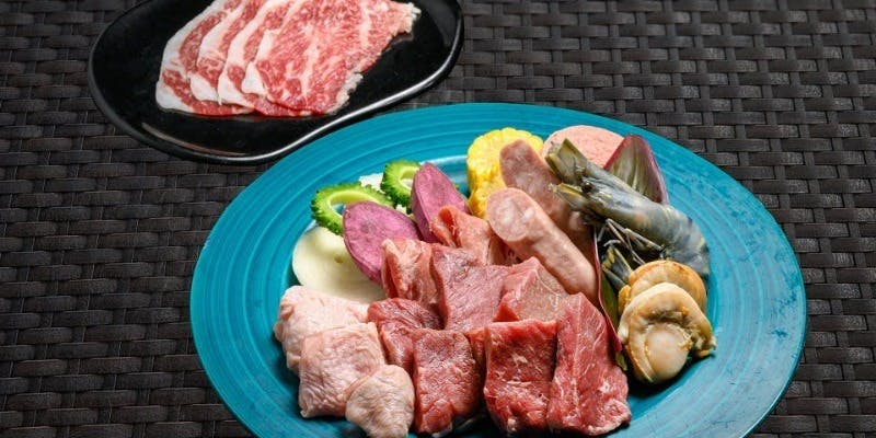 【Dinner BBQ】Tida ティーダ（牛ロース、豚ロース、有頭海老、帆立など）