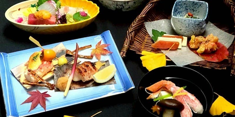 【和食会席～比叡～】12月　蟹会席　蟹三昧＋記念日特典付き（ダイニング席限定）
