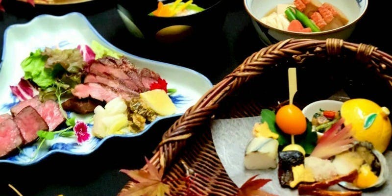 【和食会席～嵯峨～】メインは厚切り牛タン＆仙台牛