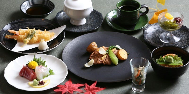 【和食会席・花彩】お造り、天麩羅、肉料理他全7品