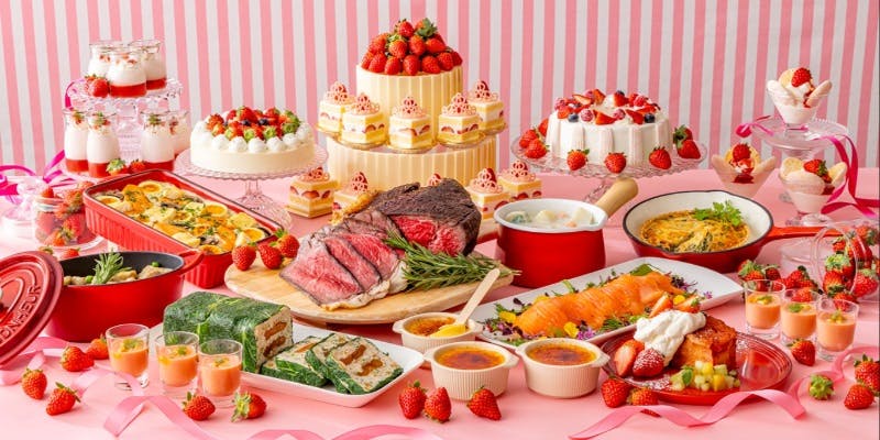 【平日ランチビュッフェ】いちごとミルクのプレシャス・マリアージュビュッフェ（第一部）