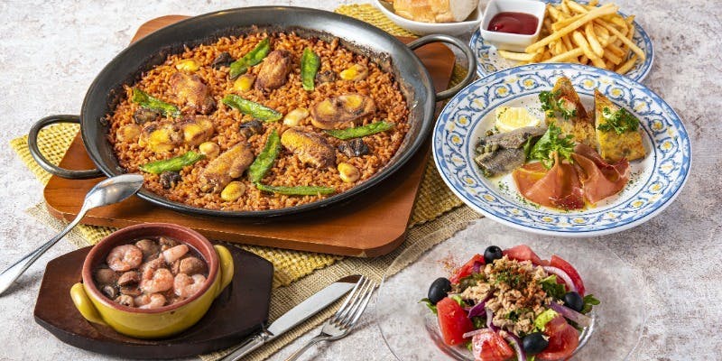 【ディナーAコース】パエリア含む全9品！ミゲルコース