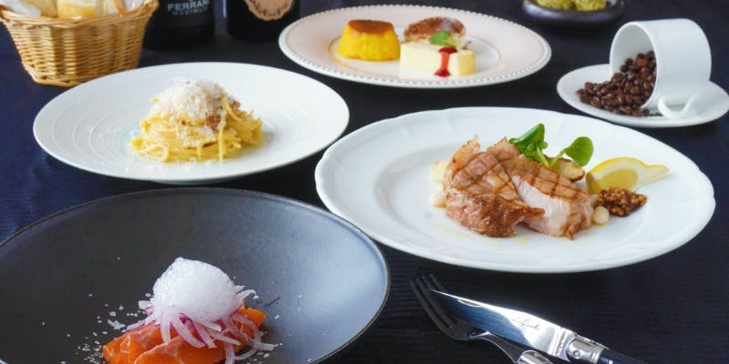 リストランテ ラ スピアッジャ／北ビワコホテルグラツィエ 【フェリーチェ/平日】人気のパスタ、メインなどが選べるコース ランチ プラン