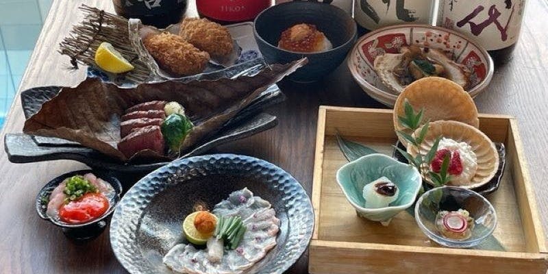 【料理長おまかせコース】忘新年会コース 飲み放題付き 河豚、寒鰤、白子、蟹の厳選素材