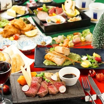 クリスマス ディナー 夜景 個室 肉割烹 牛若丸 梅田店 Okaimonoモール レストラン