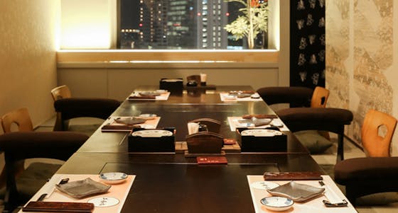 ランチ 夜景 個室 肉割烹 牛若丸 梅田店 ヤケイコシツ ニクカッポウ ウシワカマル ウメダテン 北新地 割烹 小料理 一休 Comレストラン
