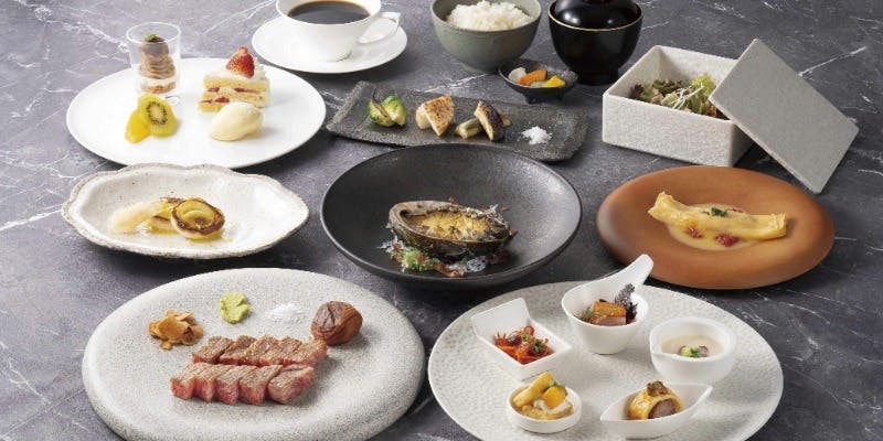 【碧‐heki‐】A5ランク銘柄牛と活鮑の鉄板焼フルコース全11品