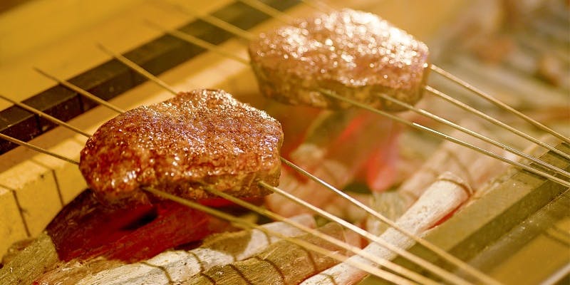 【鶴】サーロイン炭火焼き ～接待や会食にお勧め～ 月替わり全10品