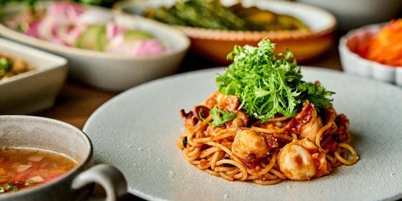 【サラダブッフェランチ】メイン～選べるパスタ～＋カフェフリー（2時間制・12/1～）