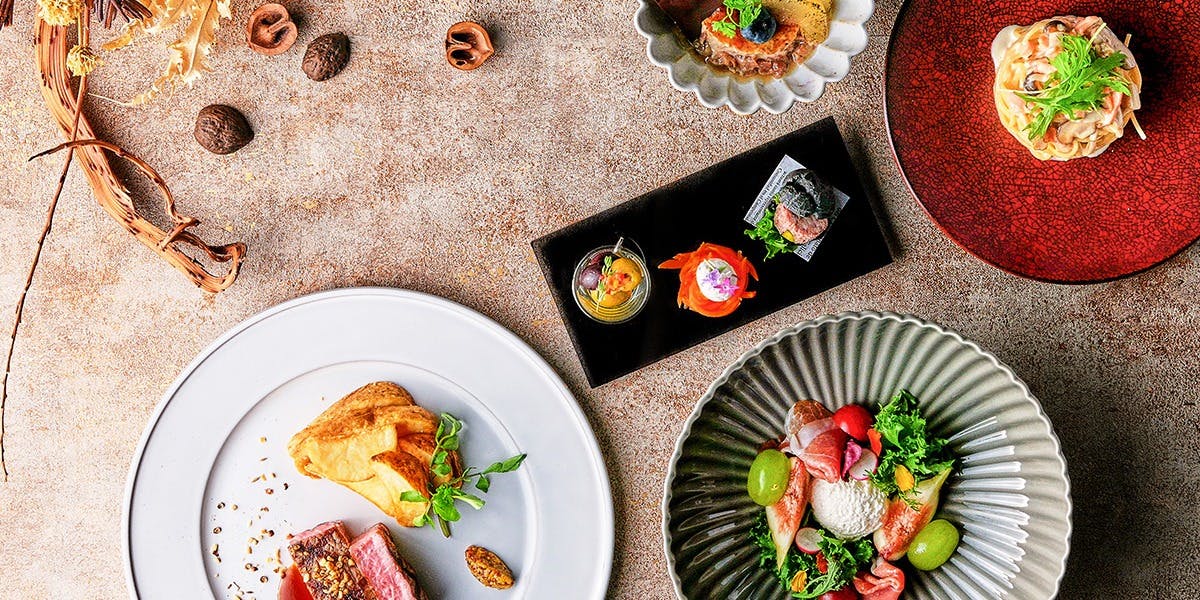 ♥ホテル・レストラン演出♥２ステージデザイン長皿♥最終値下げ１２皿♥バラ売り可能 Bar & Dining TORRENT／SHIBUYA STREAM HOTEL 【記念日プラン】前菜