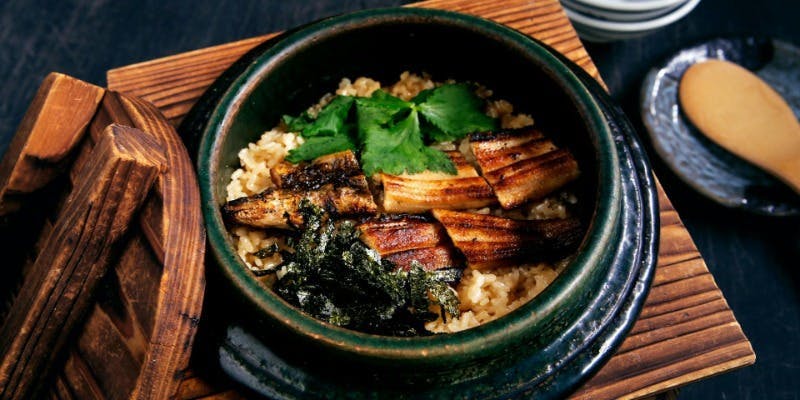 一本穴子の釜飯コース