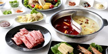 【火鍋スタンダードセット】選べるスープ＆食材を追加し愉しむお手軽セット - 重慶飯店 横浜中華街 本館