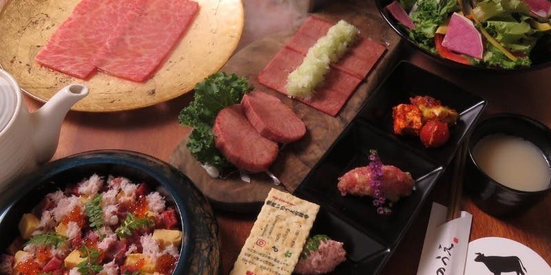 【special anniversaryコース】希少部位のステーキカットやプリントクッキー付デザートプレートなど全13品