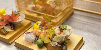 【季節のミニ京会席】お造りパフェ、焼き物など全7品 - 白川たむら