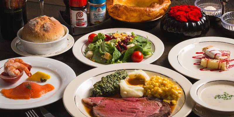 【アーリー・レイトプラン】ロウリーズ人気NO.1コース＋乾杯シャンパン付き