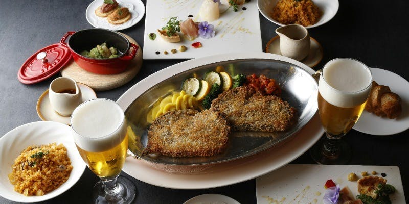 【フリーフロー＆ディナープラン】飲み放題付きで気の置けない仲間と楽しむ華やかな全6品