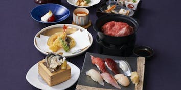 【お料理のみ】寿司と和牛すき焼きの会席コース - 和食 えん 汐留店