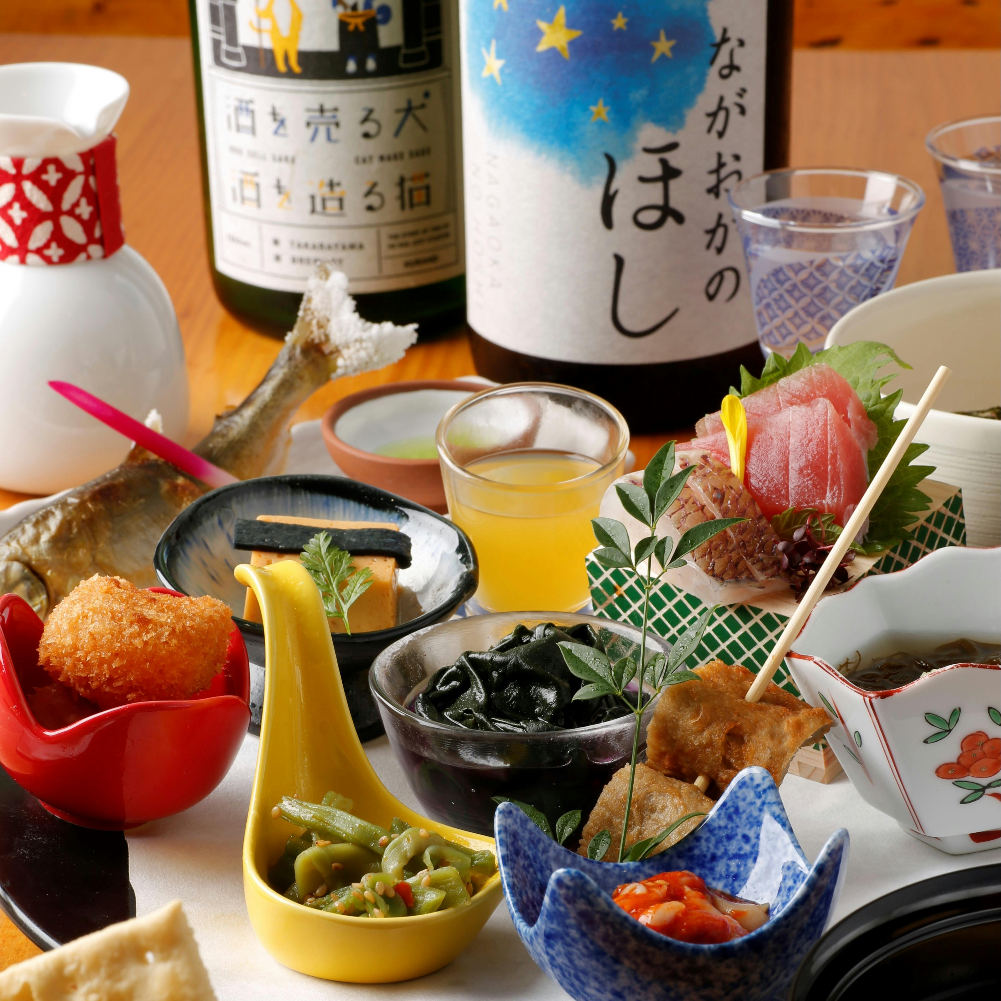 和食日和 おさけと 神保町 【ラッキーdays】土曜限定！日本酒10種含む3H飲み放題付き！全8品の会席 日本酒満喫