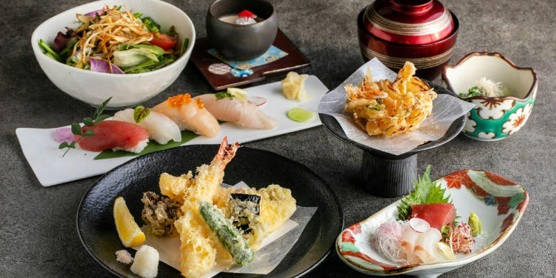 【天婦羅・寿司御膳】ランチ