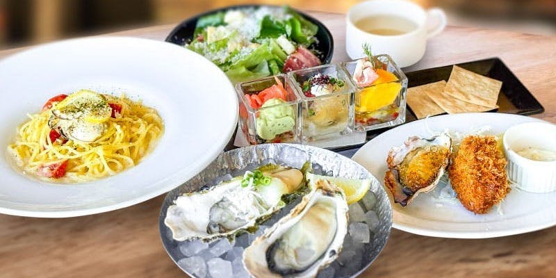 11時～11時30分ご予約特別価格【Oyster course Special】ランチ限定！全6品＋乾杯スパークリング