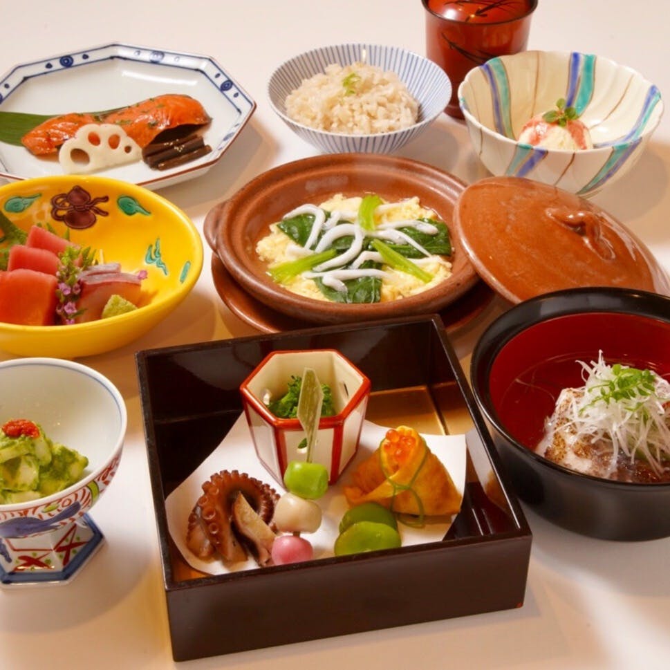 京都田ごと光悦舗 新宿京王百貨店 【ミニ会席】全8品 ディナー プラン(11093670)・メニュー