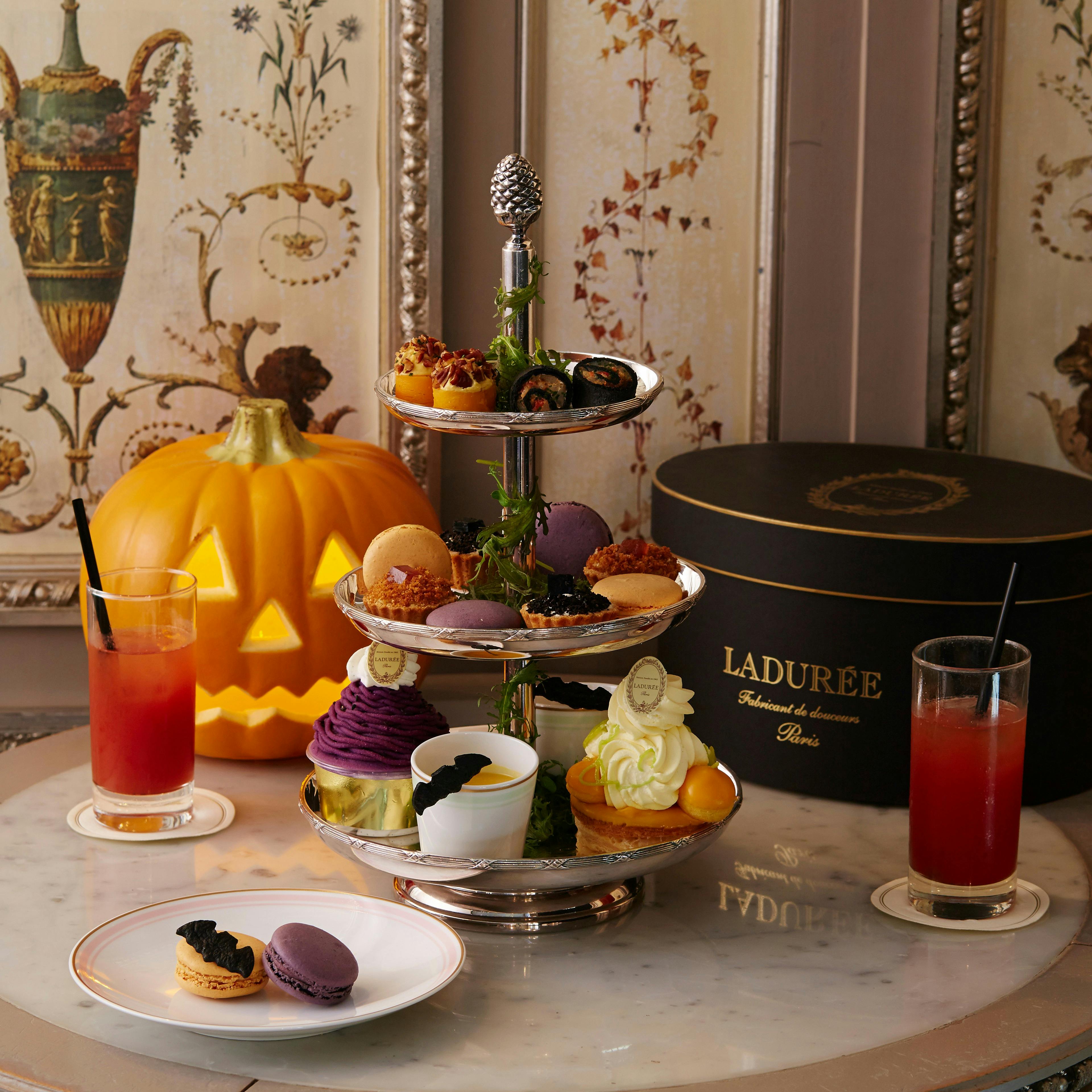 ラデュレ サロン ド テ 銀座三越店 期間限定 Halloween Afternoon Tea ランチ プラン 10933421 メニュー 一休 Comレストラン