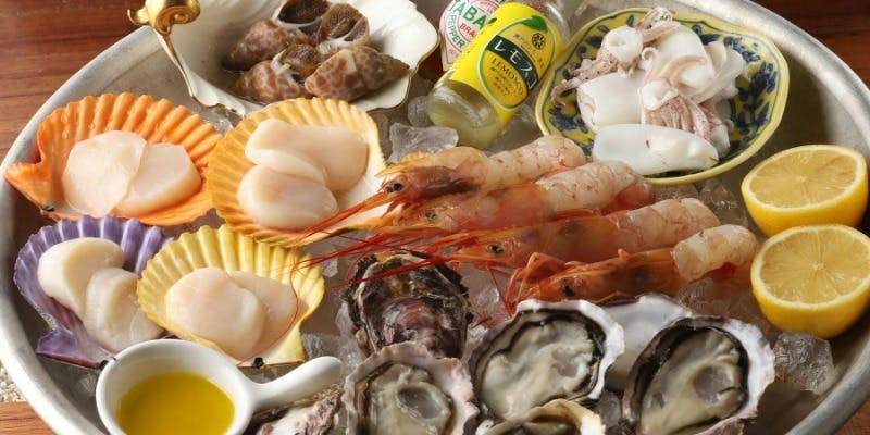 【席のみ予約限定：当日12時までご予約】シーフードプラッター＋飲み放題
