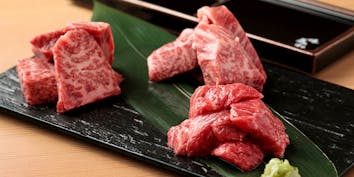 【お肉会】松阪牛 / 神戸牛ステーキ / 〆近江牛炙りすし 全11品 - プレミアム和牛の店 味蔵の杜