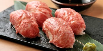 【みくら】松阪牛 /  神戸牛ステーキ / 〆近江牛炙りすし 全12品 - プレミアム和牛の店 味蔵の杜