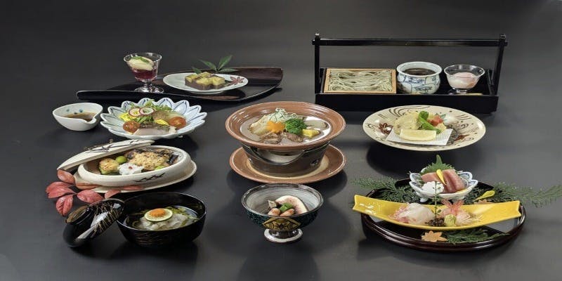 新メニュー！季節懐石【愛宕　あたご】治部煮ほかコース仕立て全9品＋選べる1ドリンク