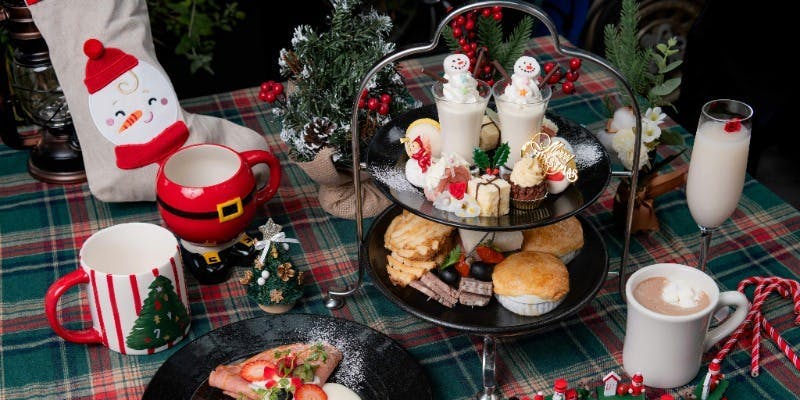【ホワイトクリスマスアフタヌーンティー】スパークリングワイン含むカフェフリー2時間飲み放題　