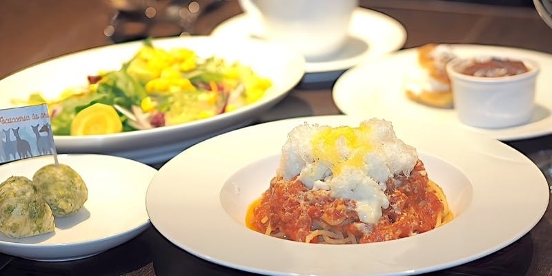 【平日 Lunch ピッコロコース】全5品＋乾杯スパークリングとカフェ付 